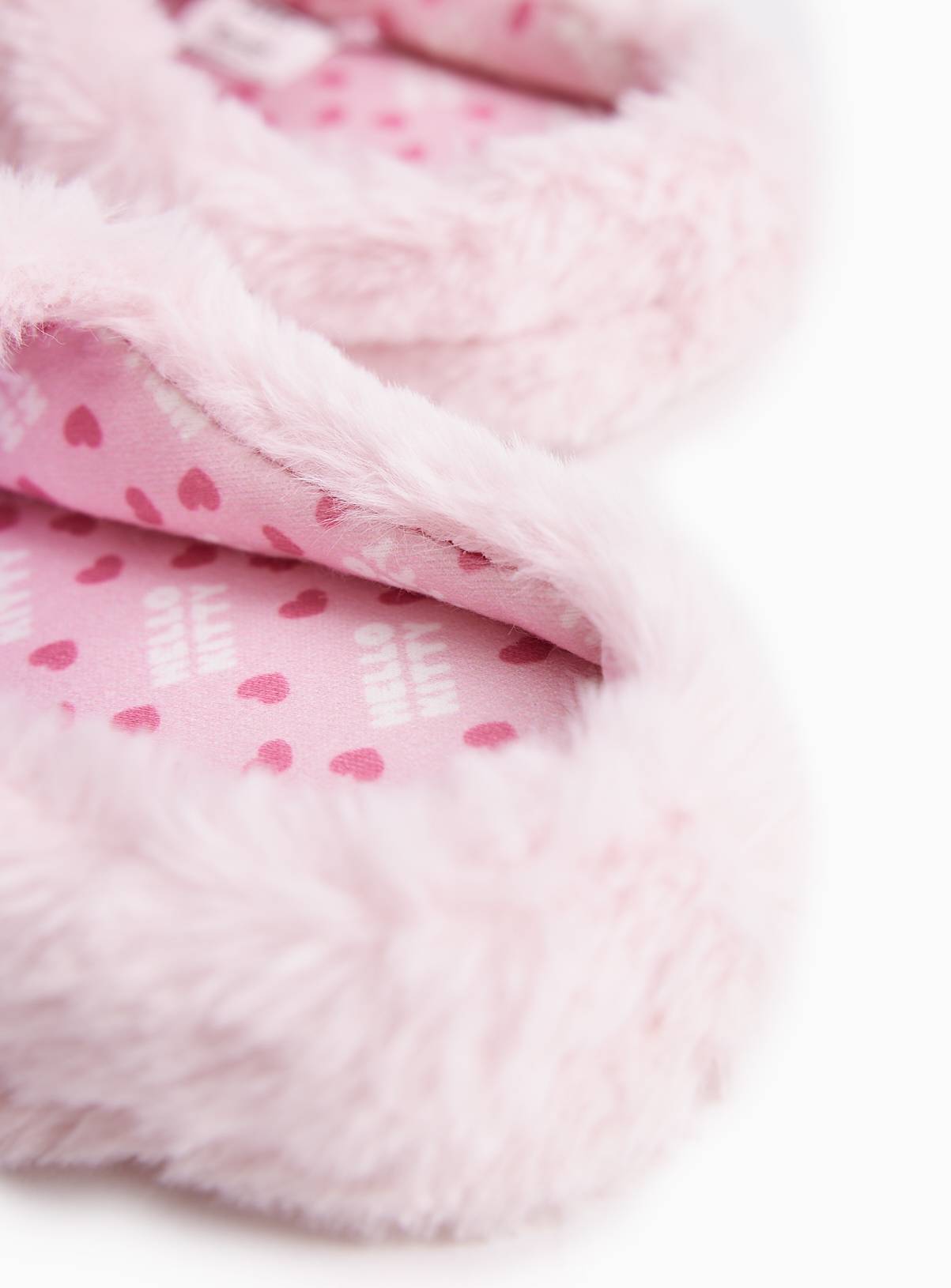 Hello Kitty Pink Embroidered Mule Slippers 10-11 Infant - Image 4