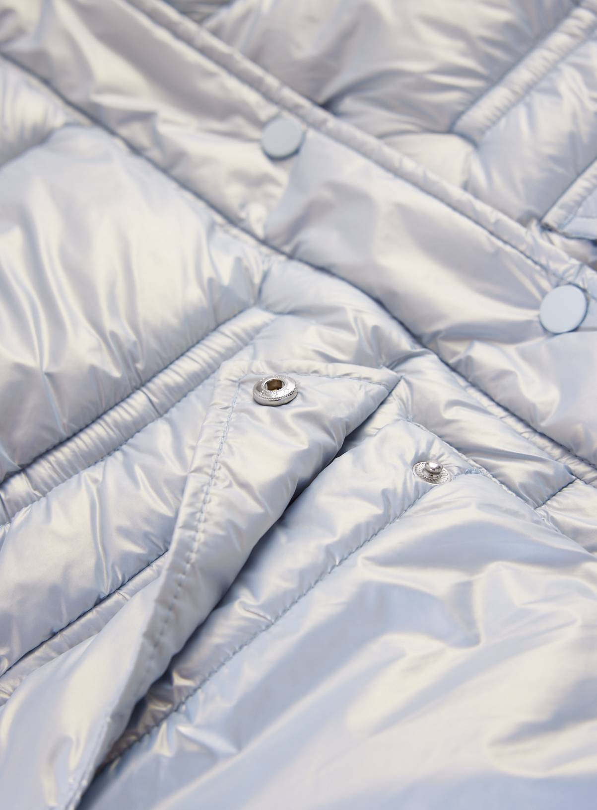 Pearlised Longline Puffer Jacket 3-4 years - Image 3