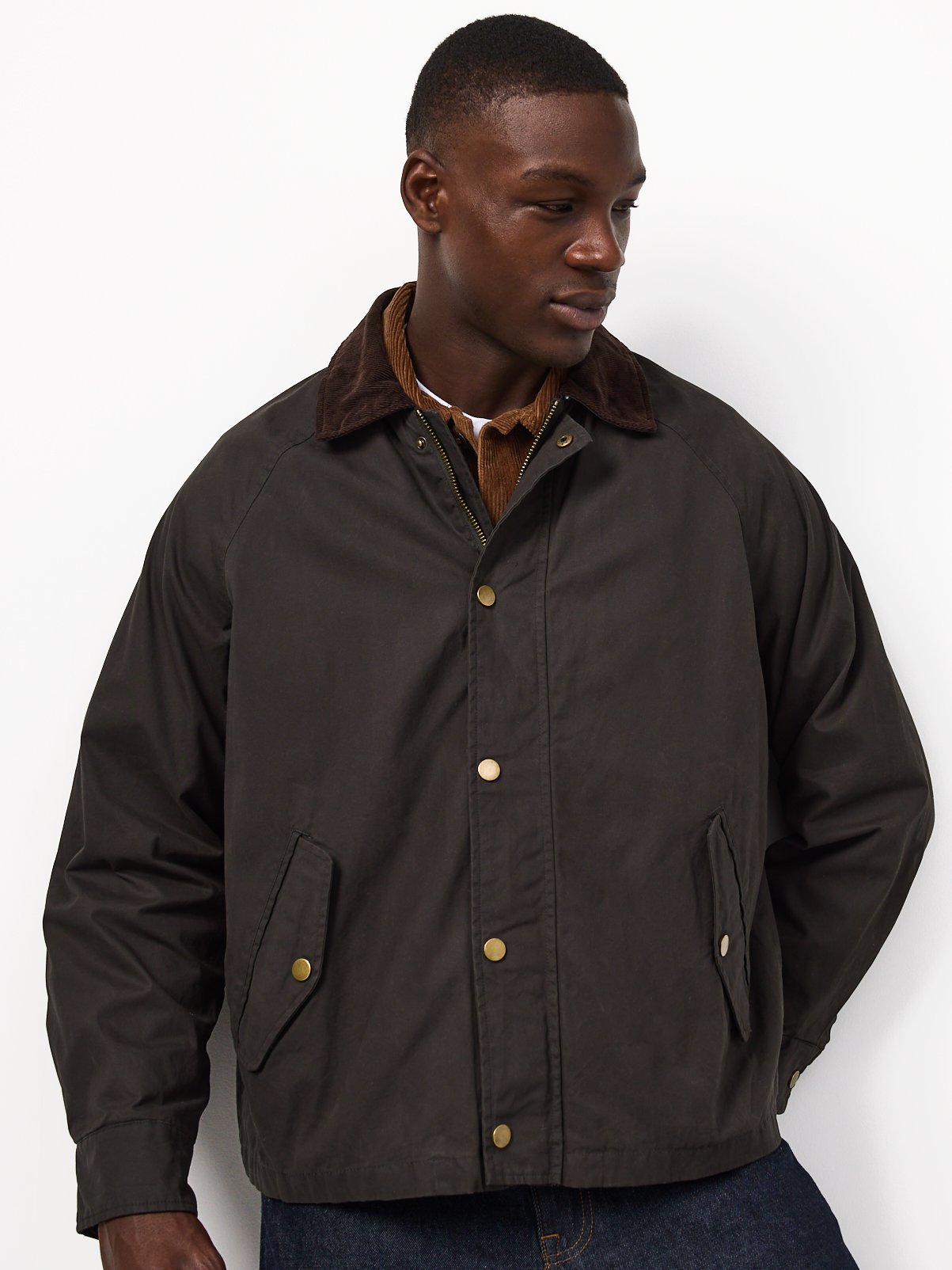 Khaki Wax Check Barn Jacket XXXL - Image 1 thumbnail