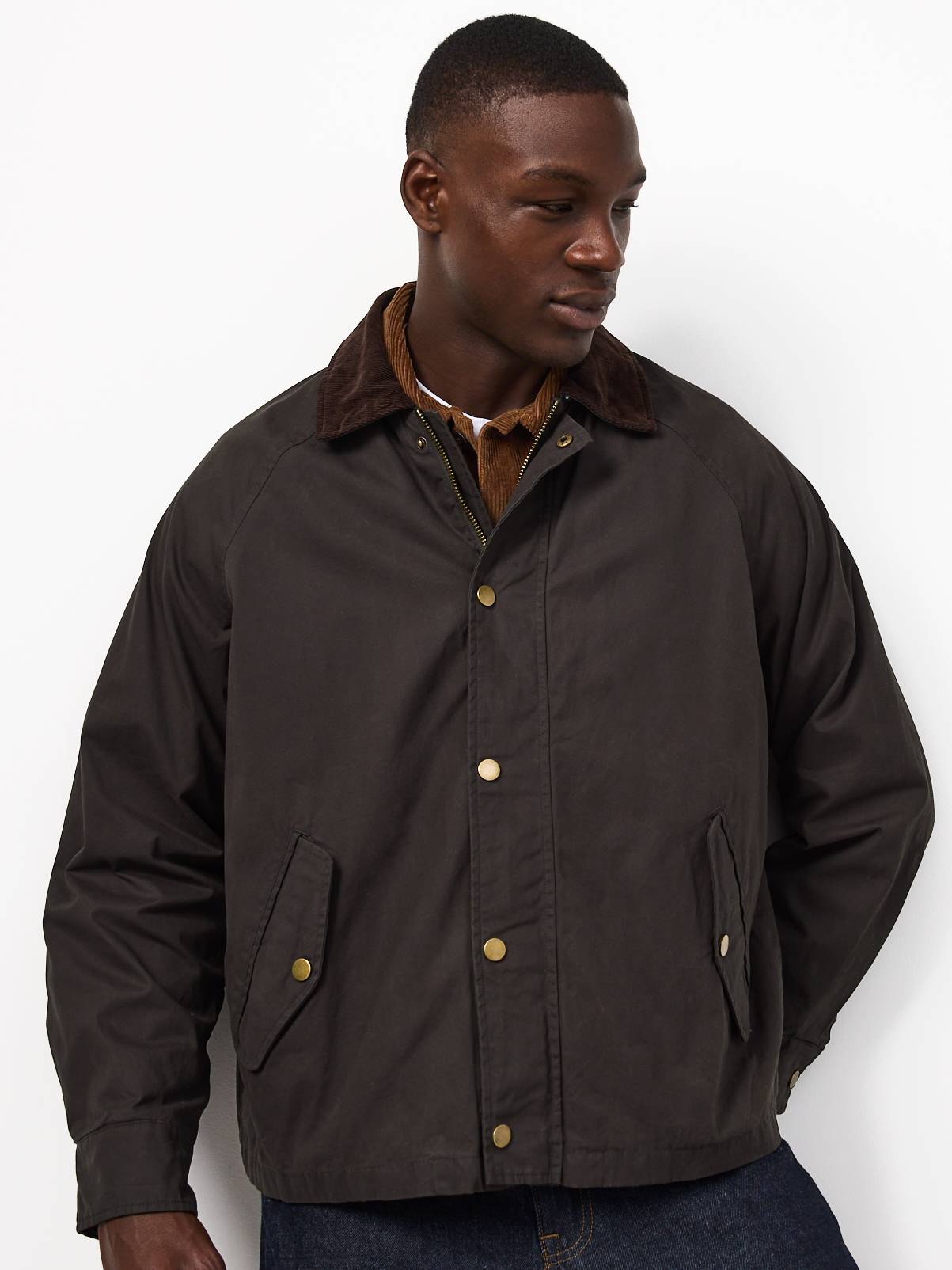 Khaki Wax Check Barn Jacket XXXL - Image 1