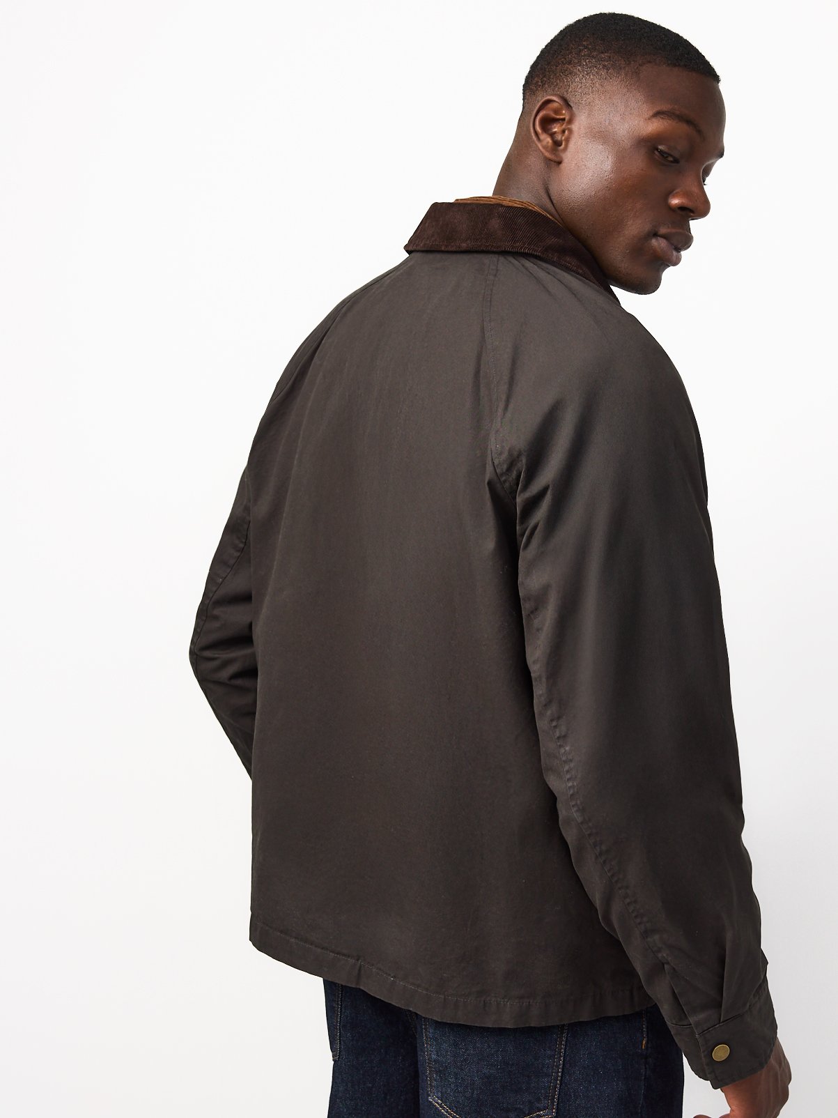 Khaki Wax Check Barn Jacket XXXL - Image 7 thumbnail