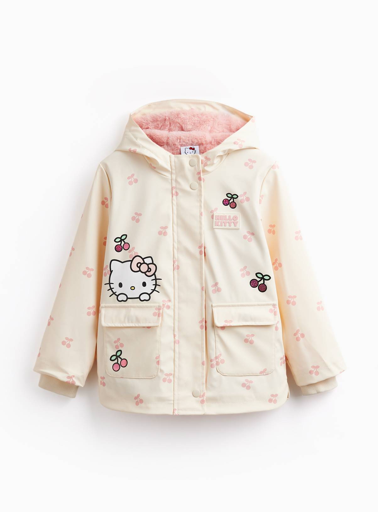 Cream Hello Kitty Rubber Mac 3-4 years - Image 1