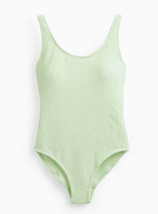 Lime Green Crinkle Texture Swimsuit 8
