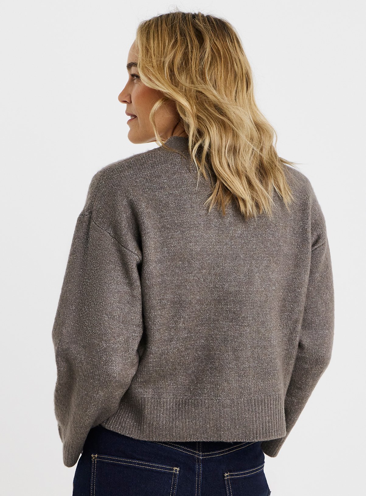 JD WILLIAMS Wide Sleeve V Neck Cardigan 32-34 - Image 2 thumbnail