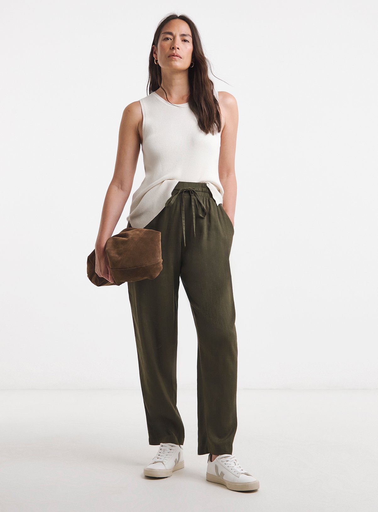 JD WILLIAMS Linen Mix Tapered Trouser 32 - Image 3 thumbnail