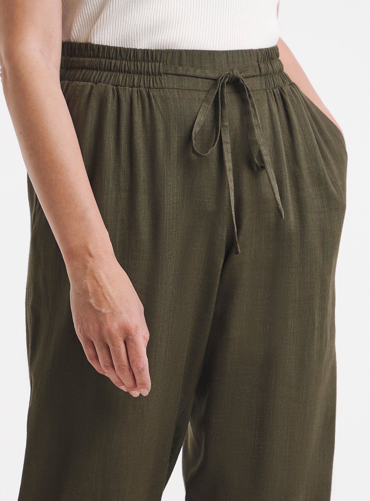 JD WILLIAMS Linen Mix Tapered Trouser 32 - Image 4 thumbnail