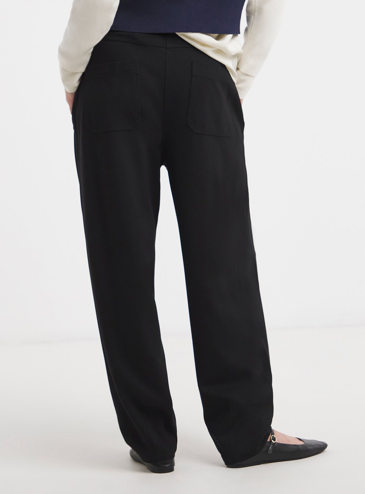 JD WILLIAMS Anthology Smart Ponte Barrel Trouser 8 - Image 3 thumbnail