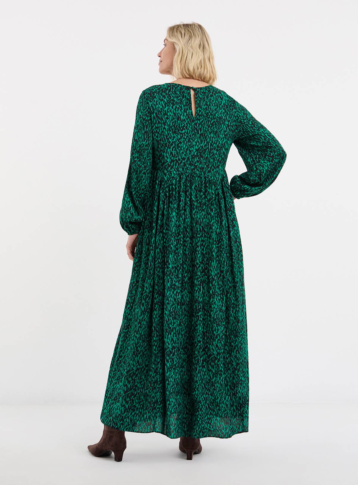 JD WILLIAMS Shaped Waist Seam Animal Print Tea Dress 28 - Image 2