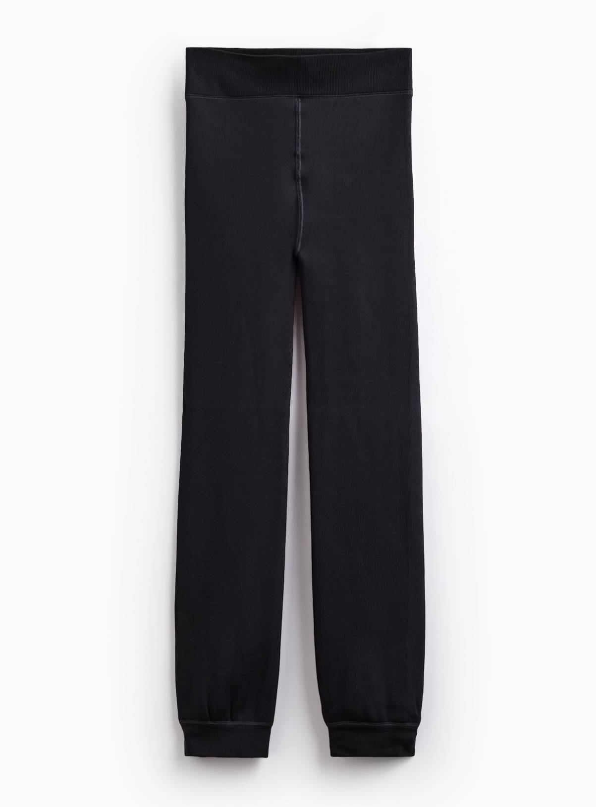 Black Thermal Faux Fur Lined Leggings S - Image 3