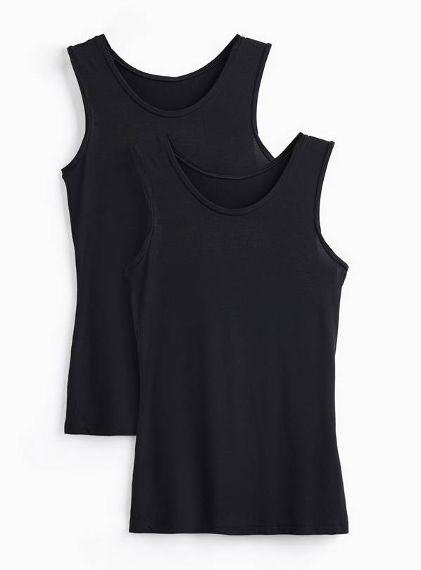 Black Thermal Built-Up Vests 2 Pack S