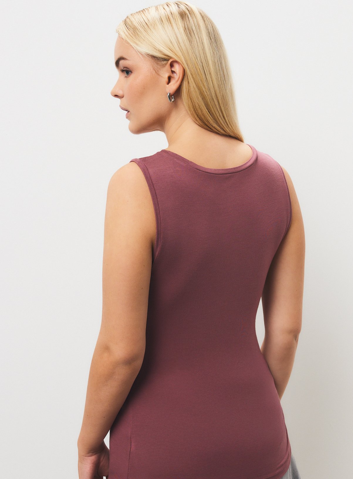 Pink & Cream Thermal Vest Tops 2-Pack XS - Image 5 thumbnail