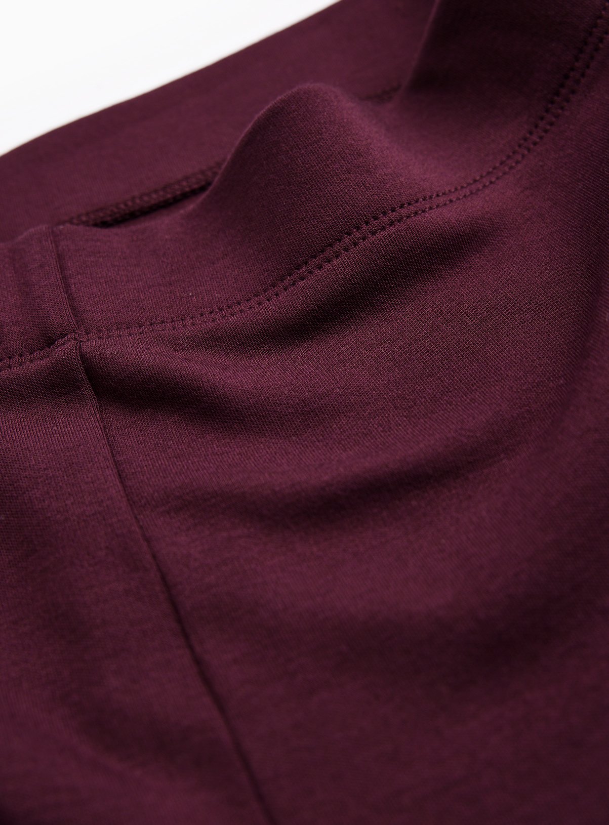 Plain Burgundy Thermal Leggings 2-Pack S - Image 4 thumbnail