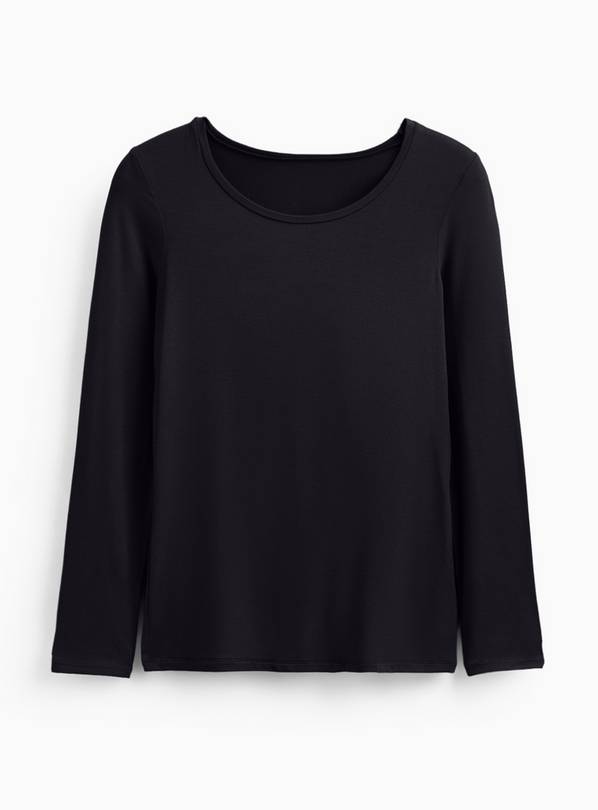Black Base Layer Long Sleeve Tops 2-Pack XL