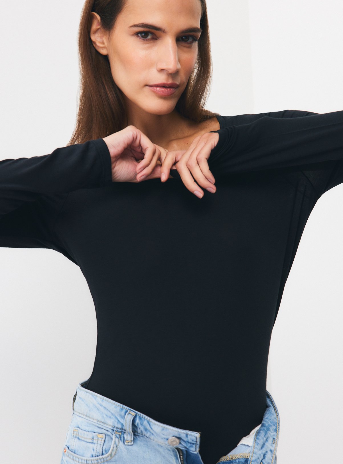 Black Base Layer Long Sleeve Tops 2-Pack XL - Image 2 thumbnail