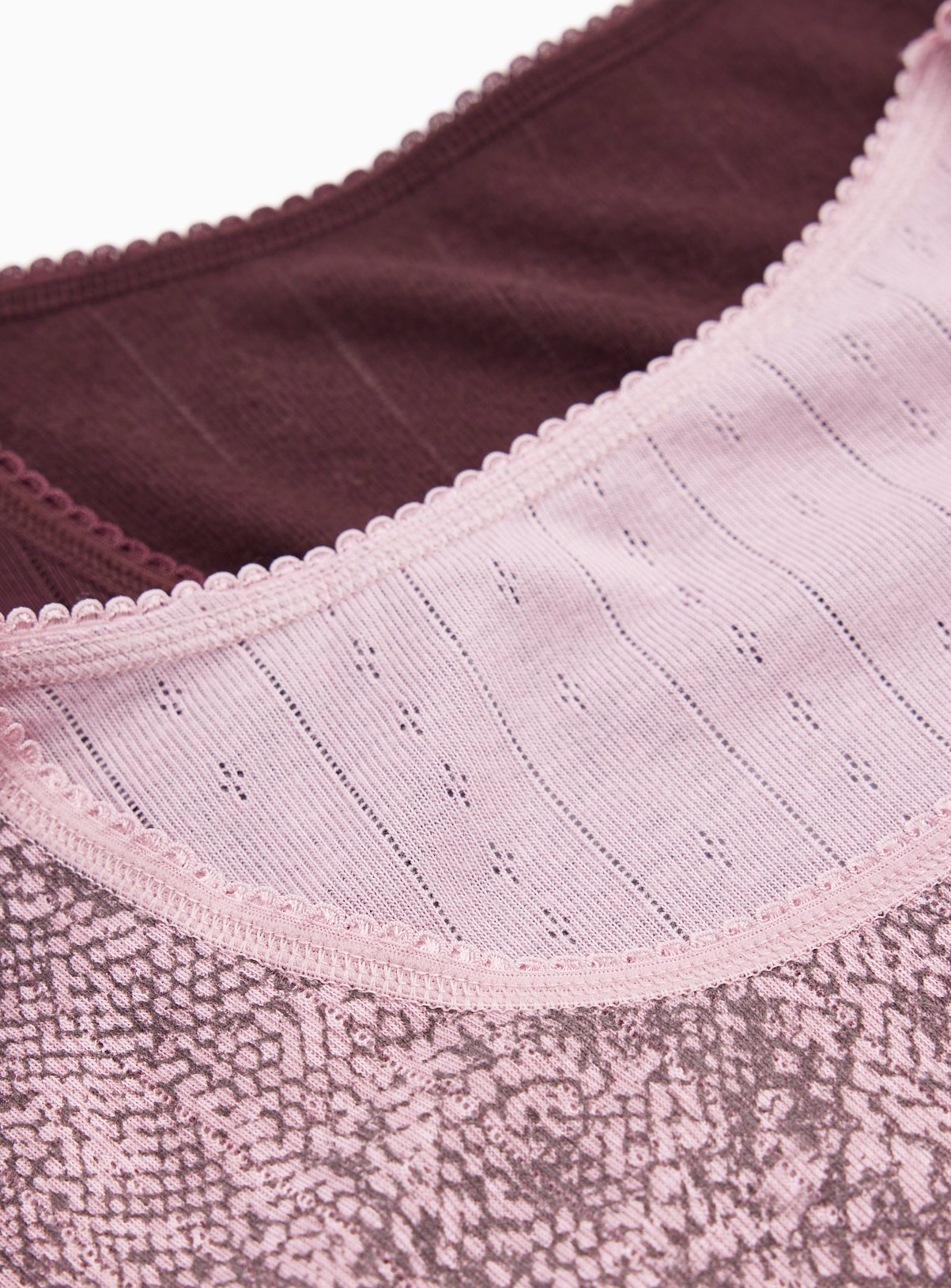 Pink Thermal Long Sleeve Tops 2-Pack XL - Image 4 thumbnail