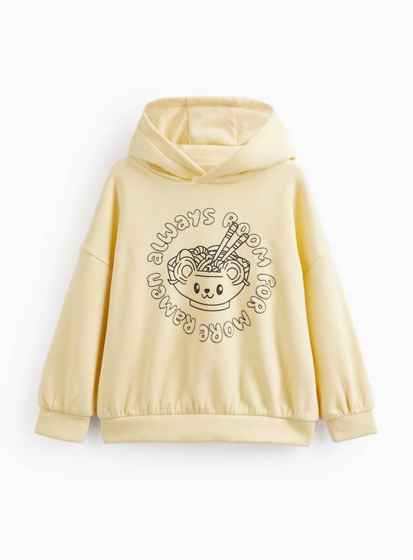 Yellow Ramen Graphic Hoodie 1-2 years
