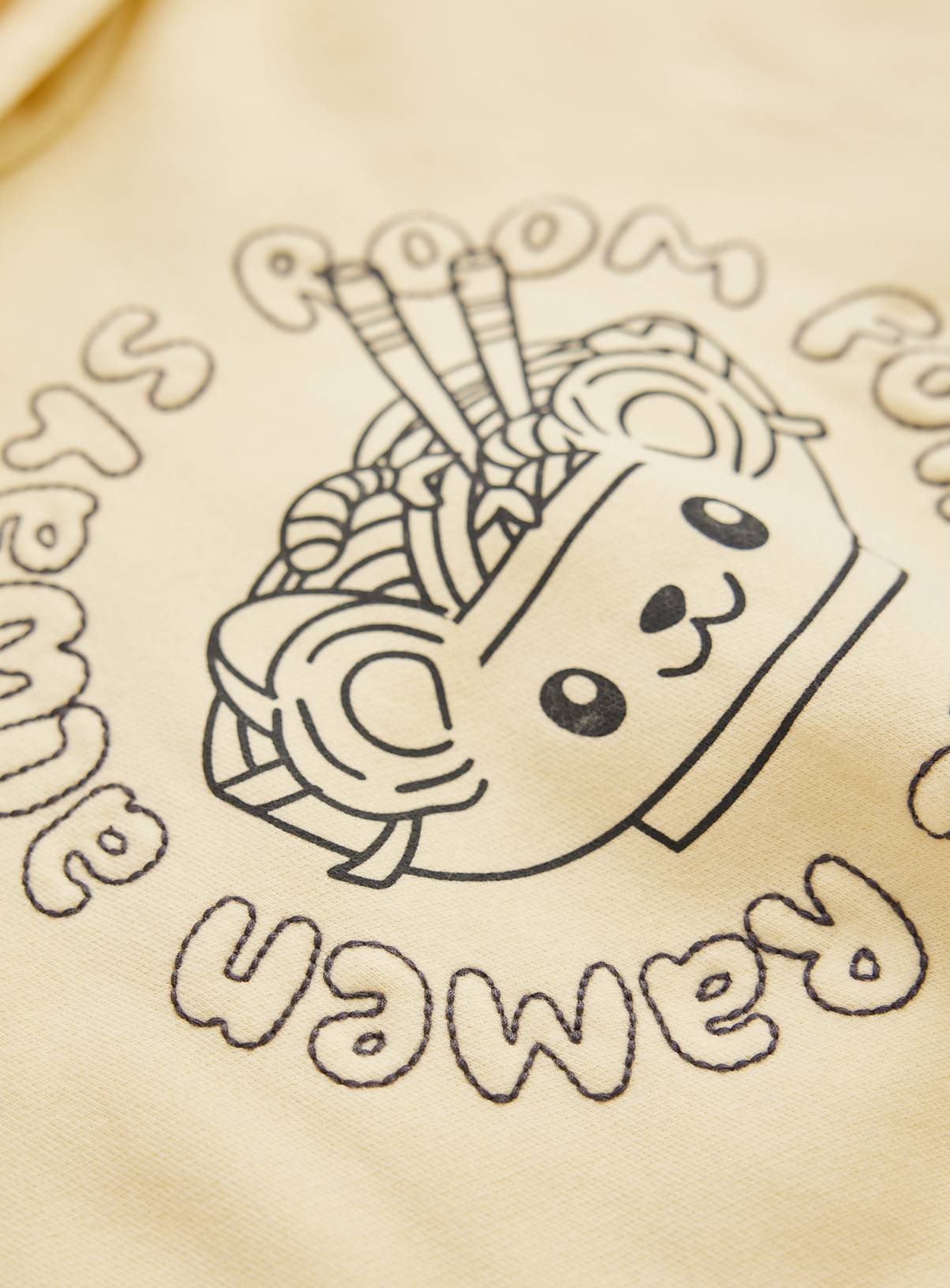 Yellow Ramen Graphic Hoodie 7-8 years - Image 3