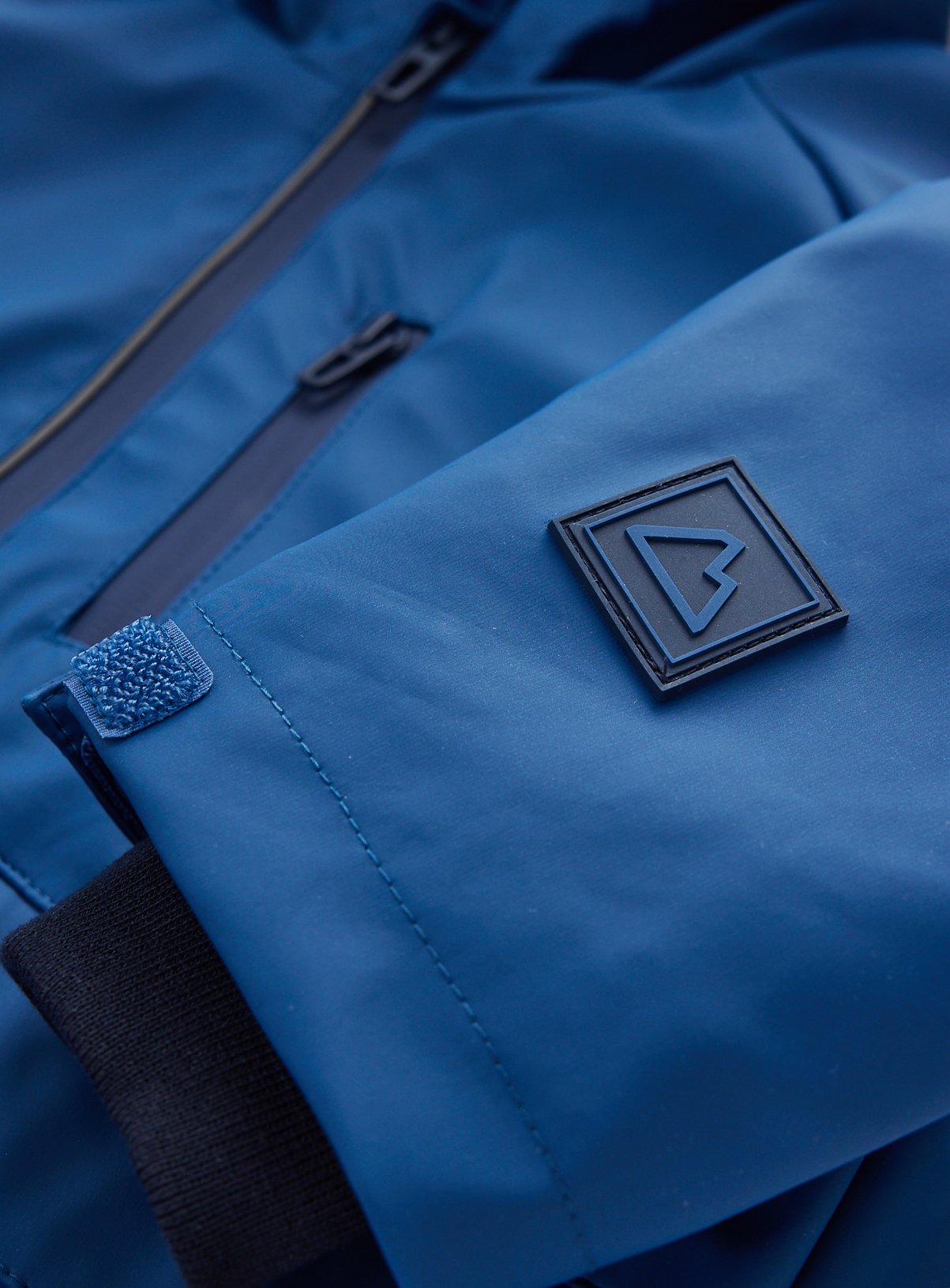Blue Rubber Hooded Mac 1-2 years - Image 4 thumbnail