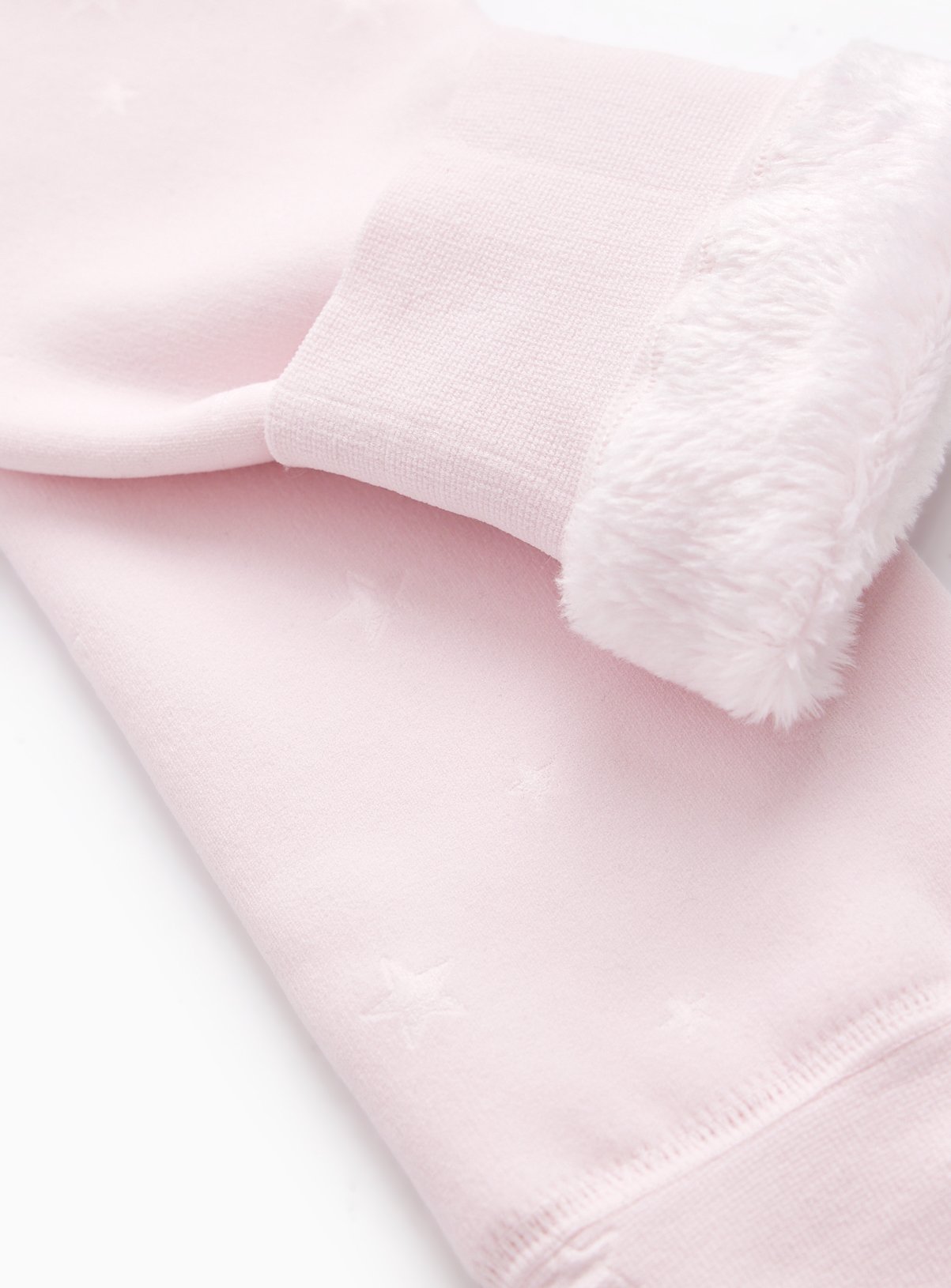 Pink Star Embossed Thermal Faux Fur Lined Leggings 3-4 years - Image 2 thumbnail
