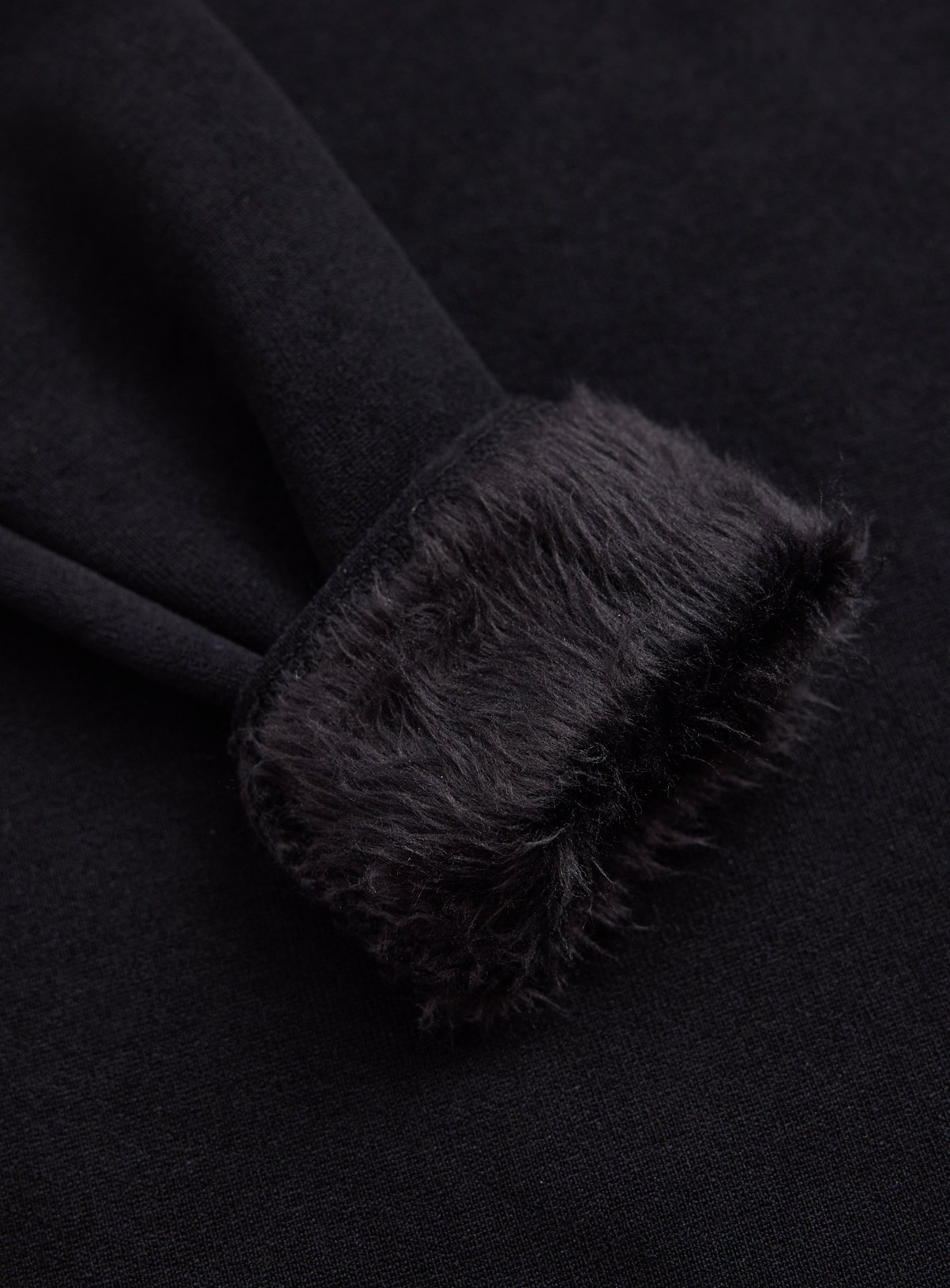 Black Thermal Faux Fur Lined Long Sleeve Top 9-10 years - Image 2 thumbnail