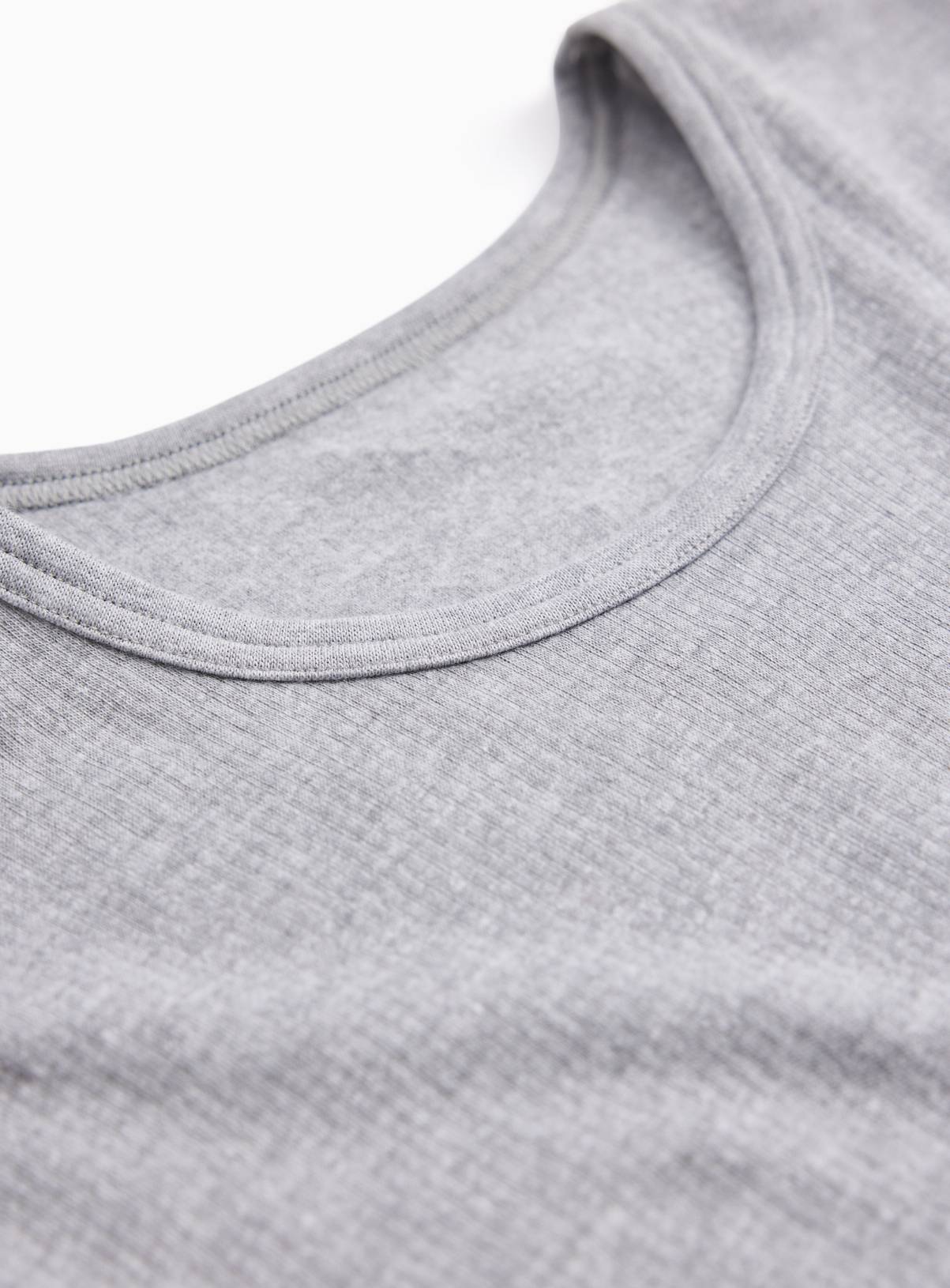 Grey Maximum Warmth Thermal Ribbed T-Shirt  XXXL - Image 2