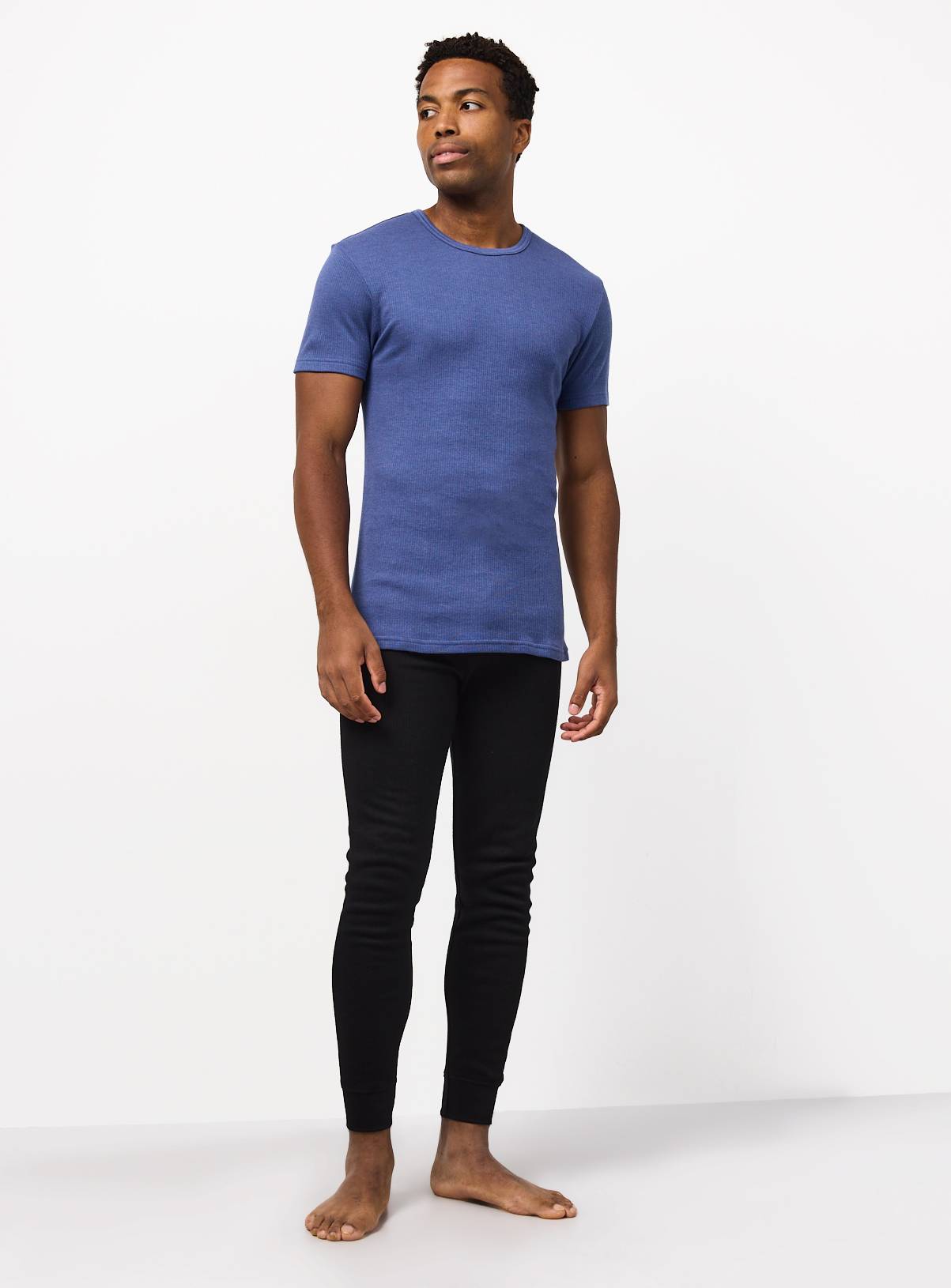 Blue Thermal Short Sleeve Top XL - Image 2