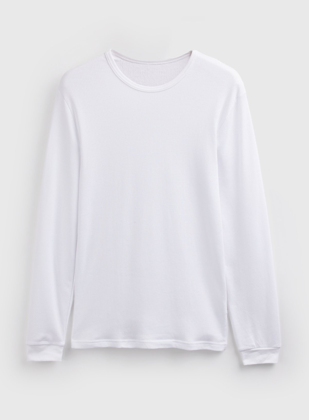 White Maximum Warmth Thermal Ribbed Long Sleeve Top XL - Image 2 thumbnail