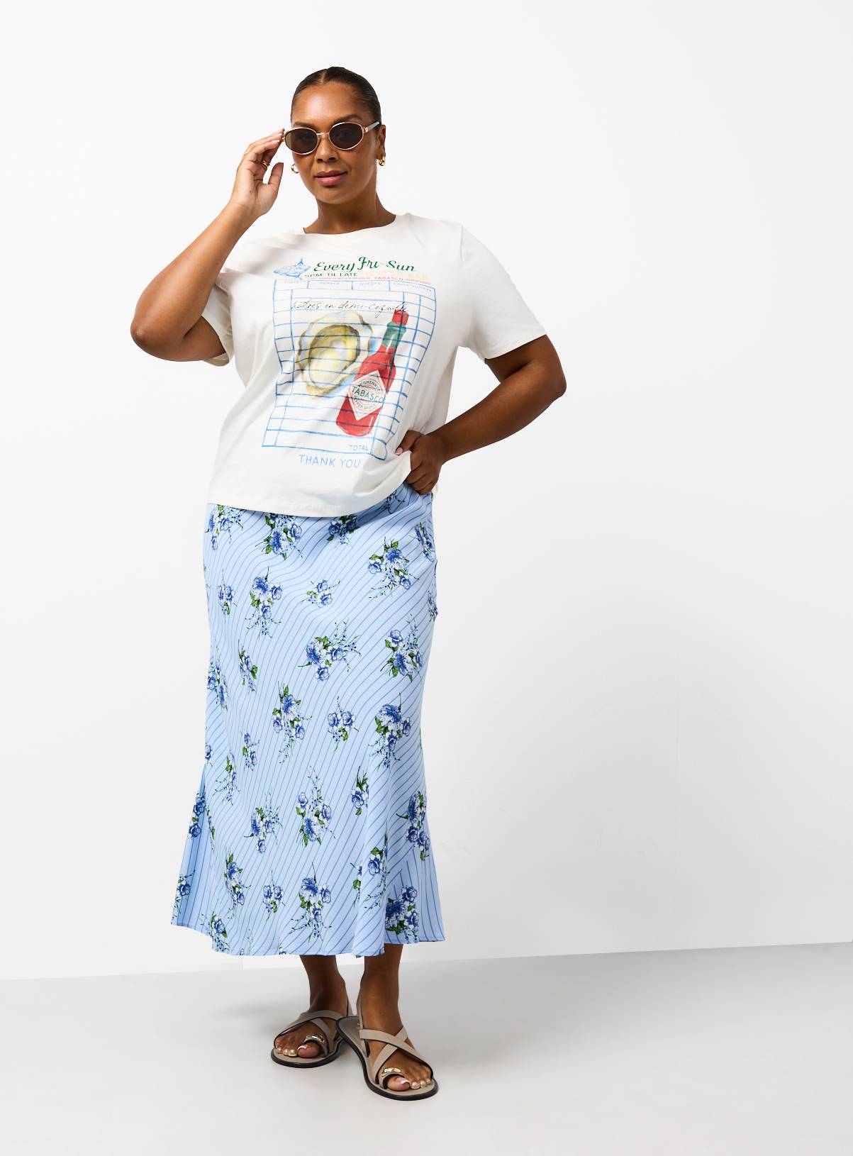 Cream Tabasco Graphic Regular Fit T-Shirt 8 - Image 2