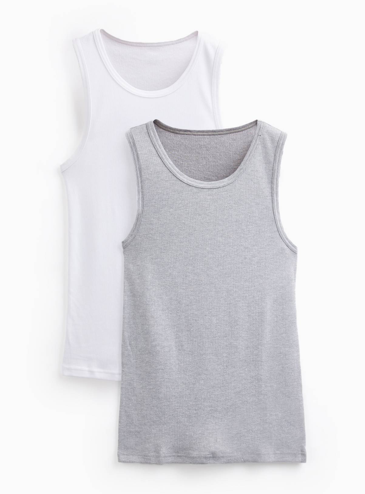 2 Pack Ribbed Maximum Warmth Thermal Vests  XXL - Image 1