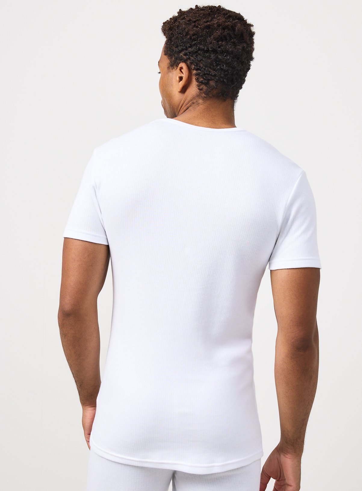 Grey & White Thermal Short Sleeve Tops 2 Pack XXL - Image 5 thumbnail