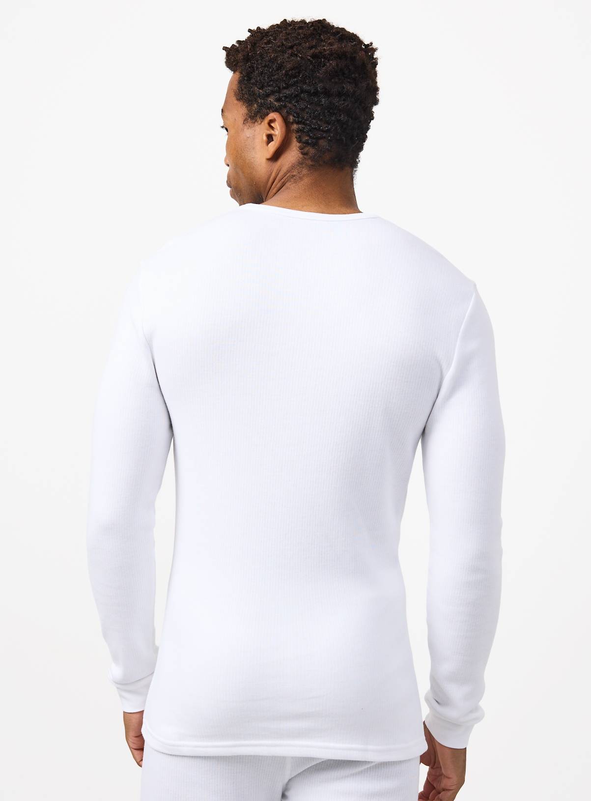 Grey & White Thermal Long Sleeve Tops 2 Pack XL - Image 5