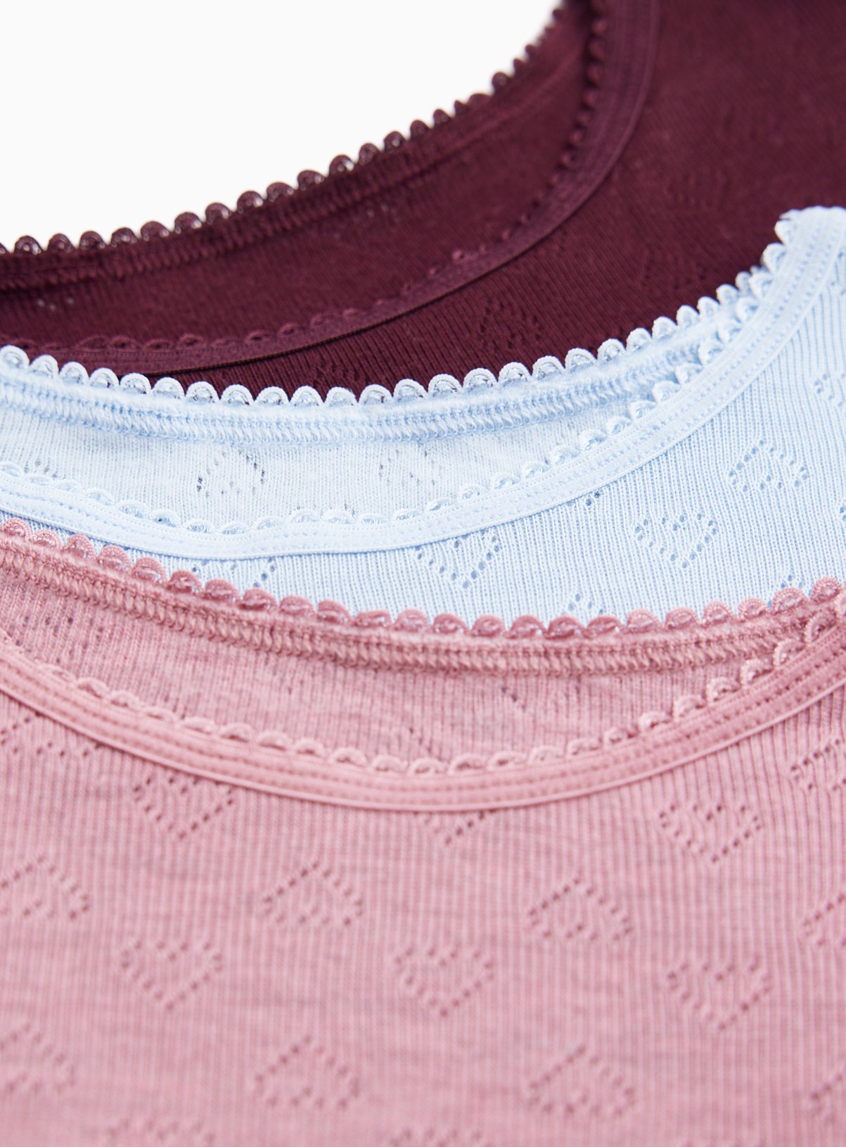 Thermal Pointelle Tops 3 Pack 3-4 years - Image 2 thumbnail