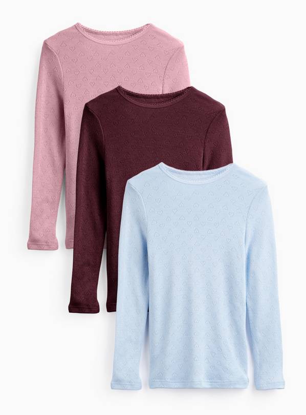 Thermal Pointelle Tops 3 Pack 2-3 years