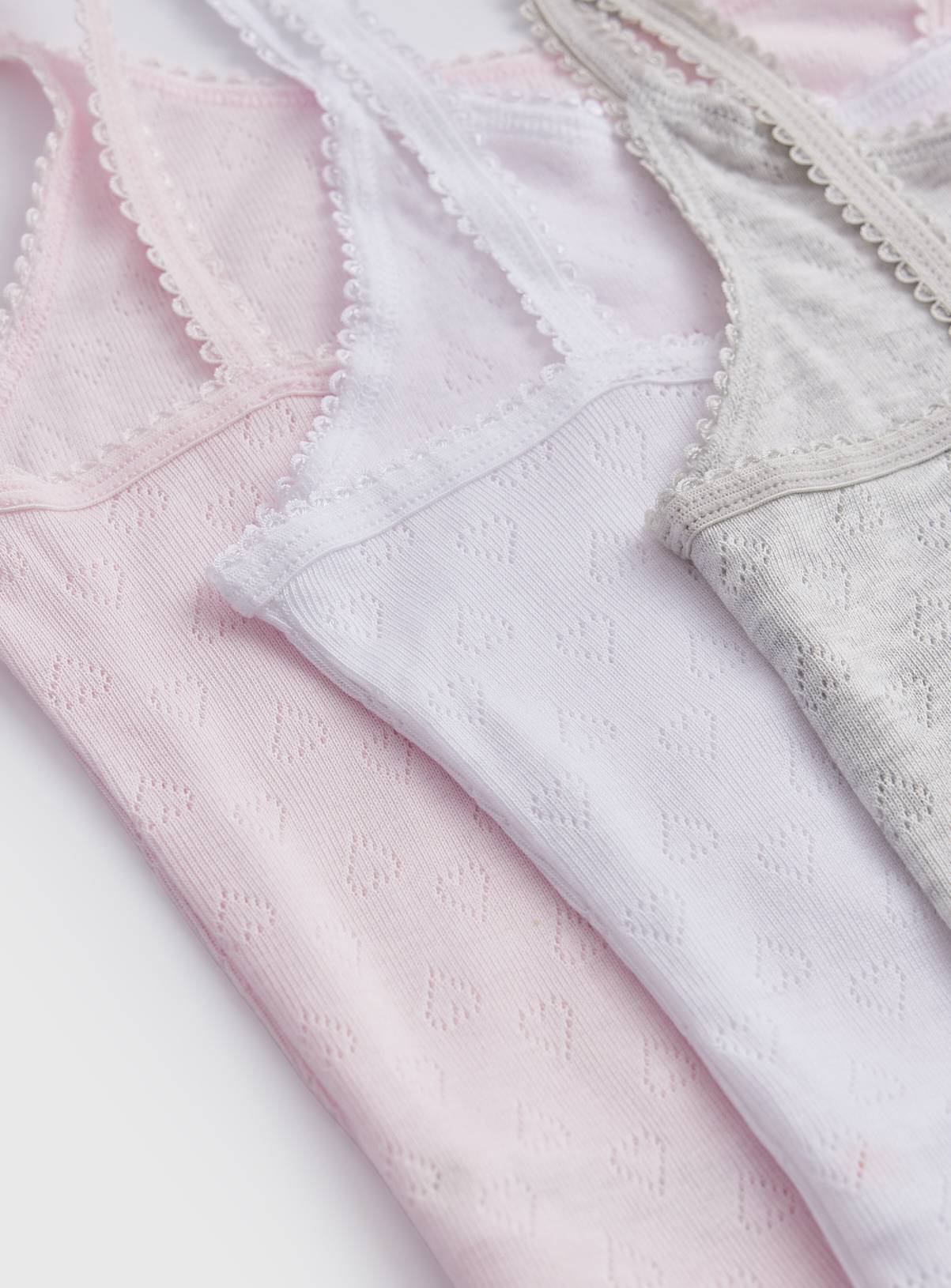 Thermal Pointelle Camis 3 Pack 8-9 years - Image 2