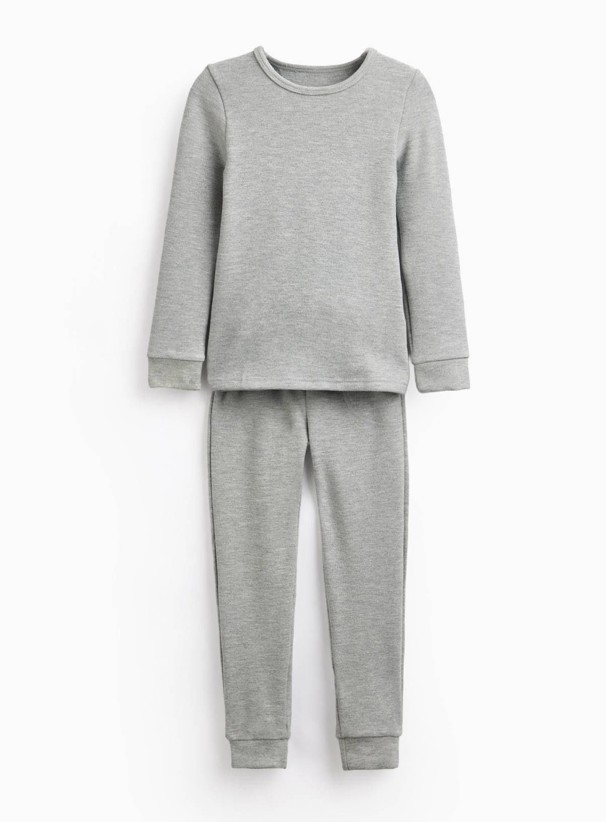 Grey Thermal Fleece 2-Piece Set 5-6 years - Image 1