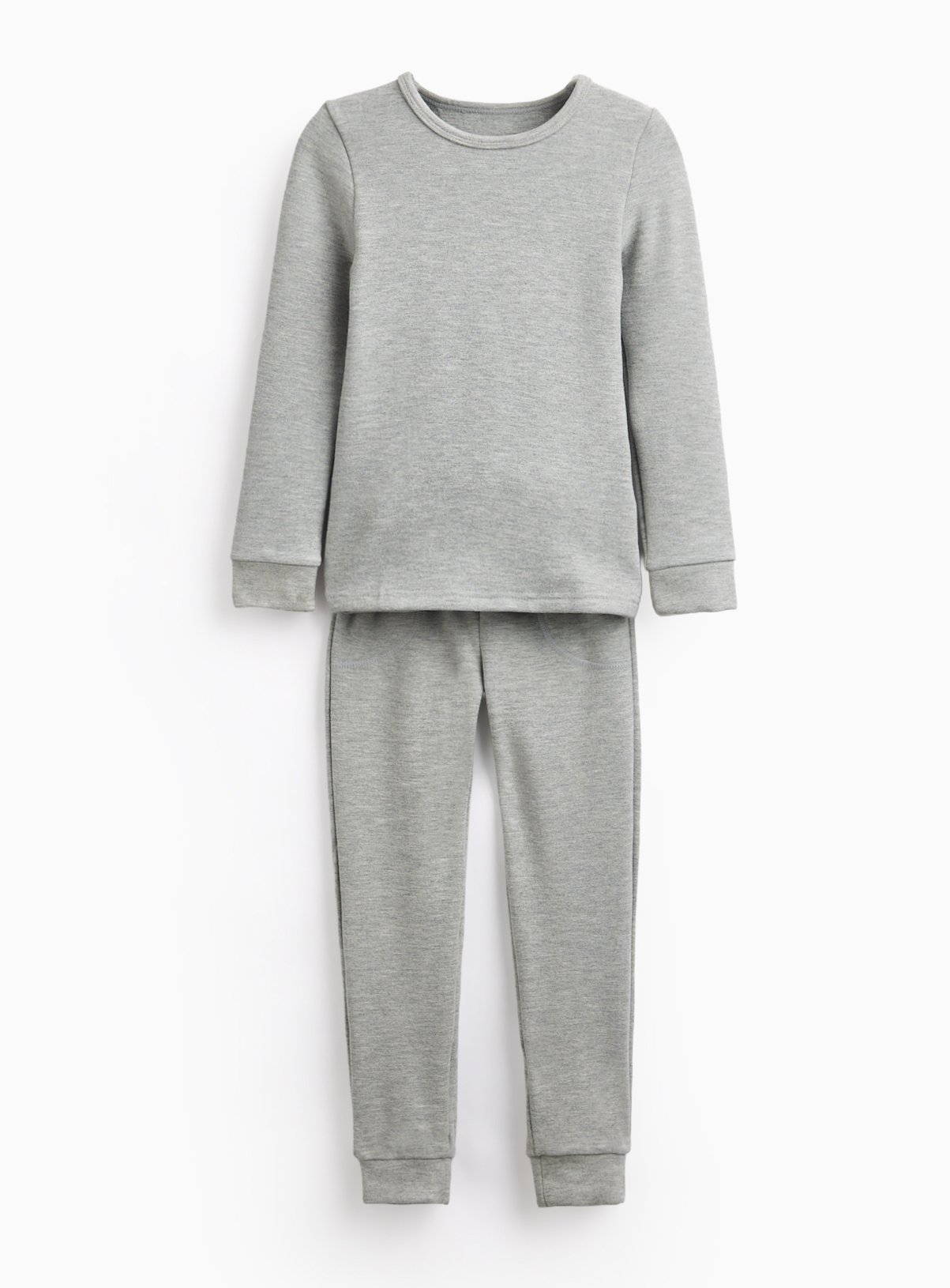 Grey Thermal Fleece 2-Piece Set 11-12 years - Image 1 thumbnail
