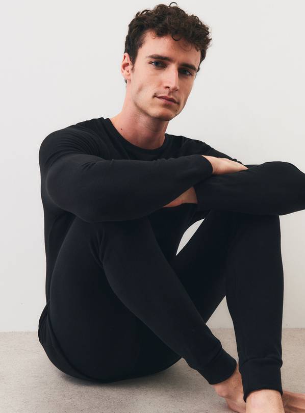 Black Thermal Max Warmth Plus Long Johns M