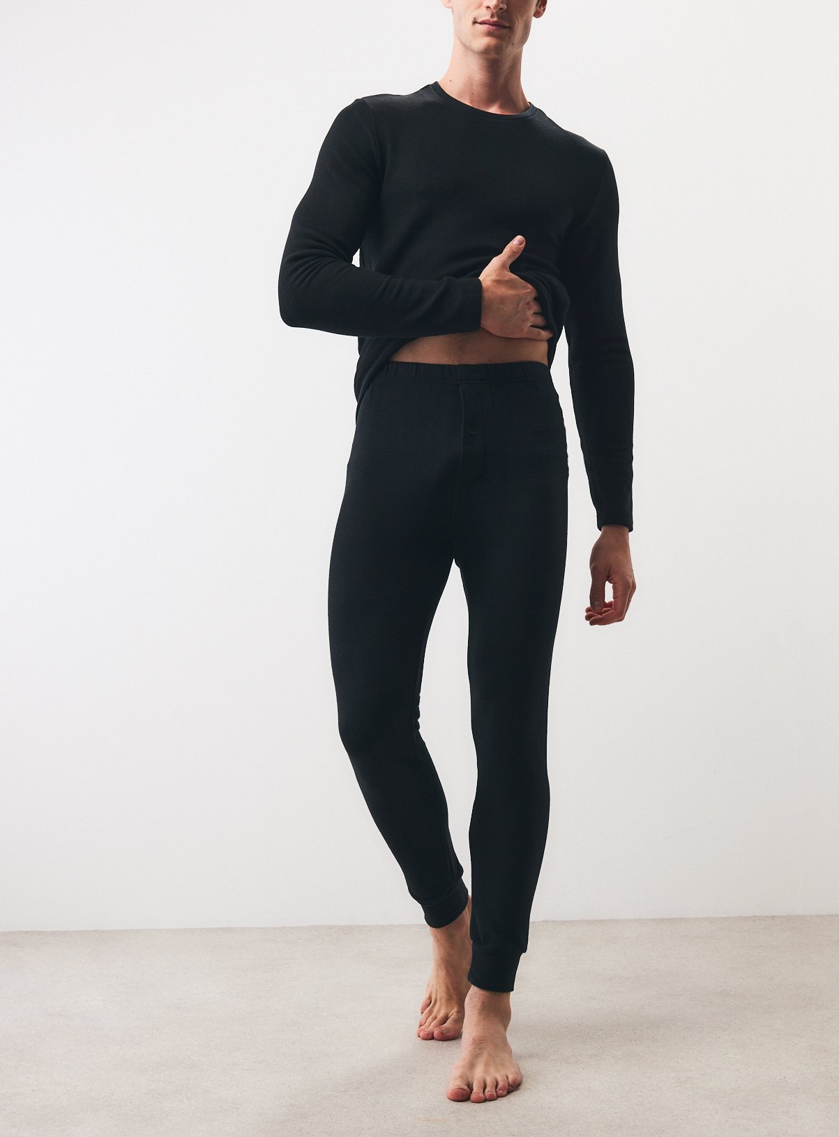 Black Thermal Max Warmth Plus Long Johns S - Image 2 thumbnail