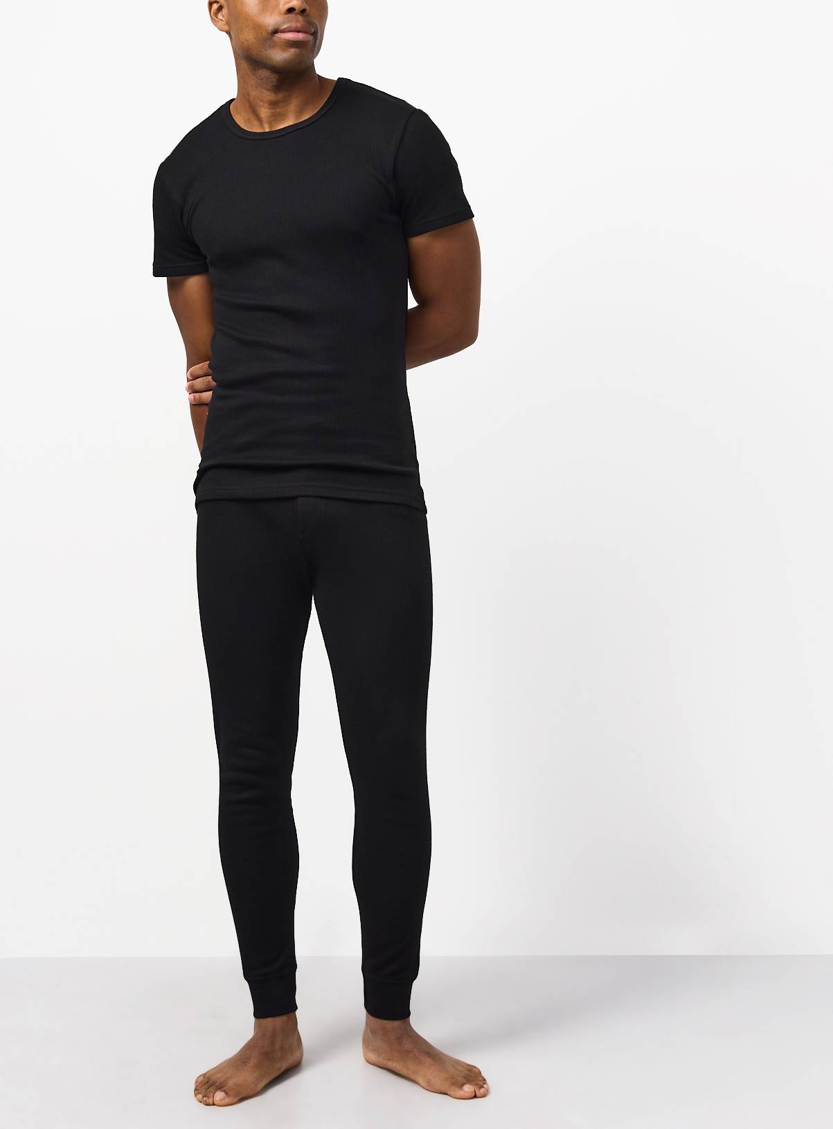 Black Thermal Long Johns S - Image 1