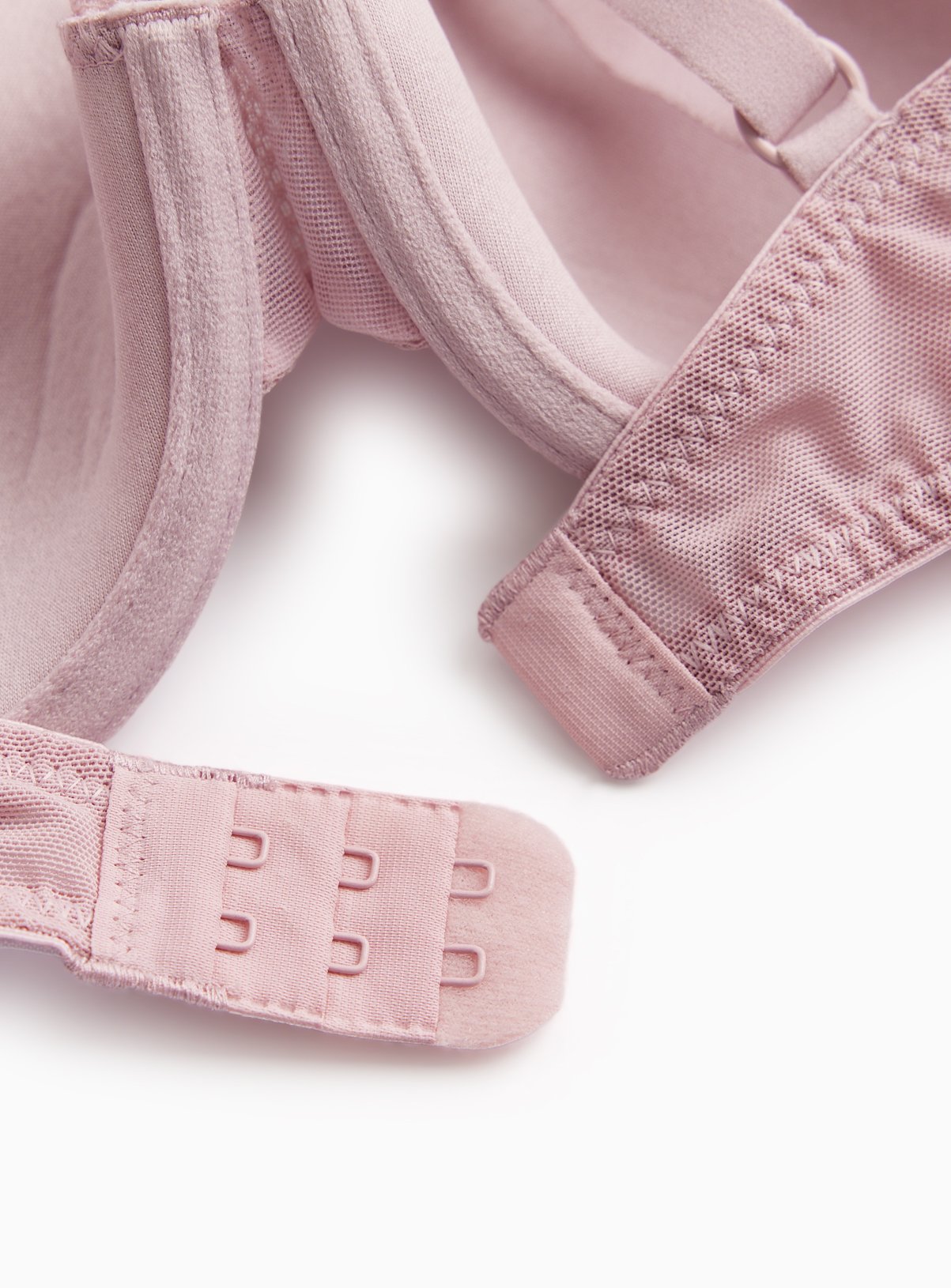 Mia Pink Lace Padded Demi Cup Bra 34DD - Image 4 thumbnail