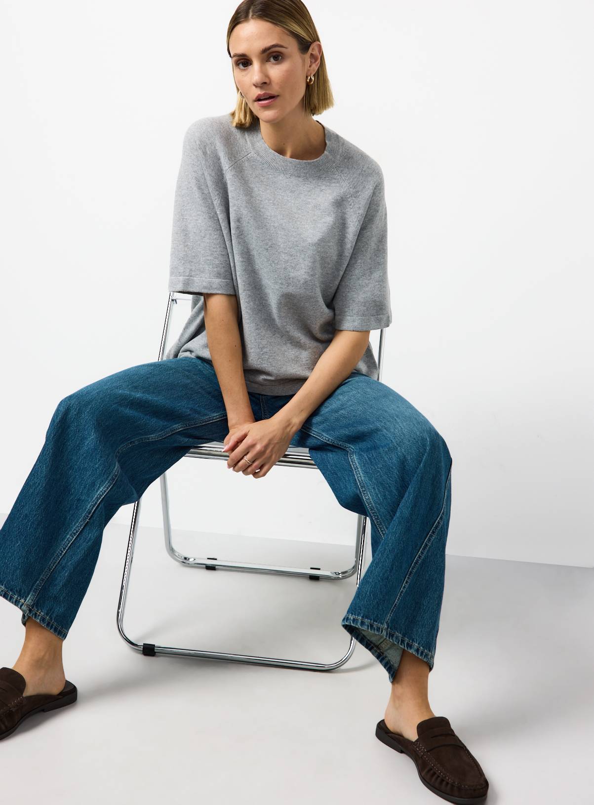 Grey Knitted T-Shirt 14 - Image 2