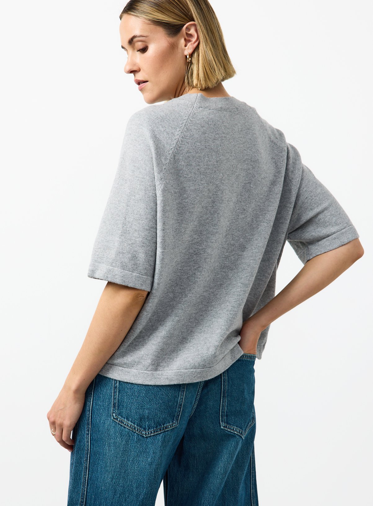 Grey Knitted T-Shirt 14 - Image 4 thumbnail