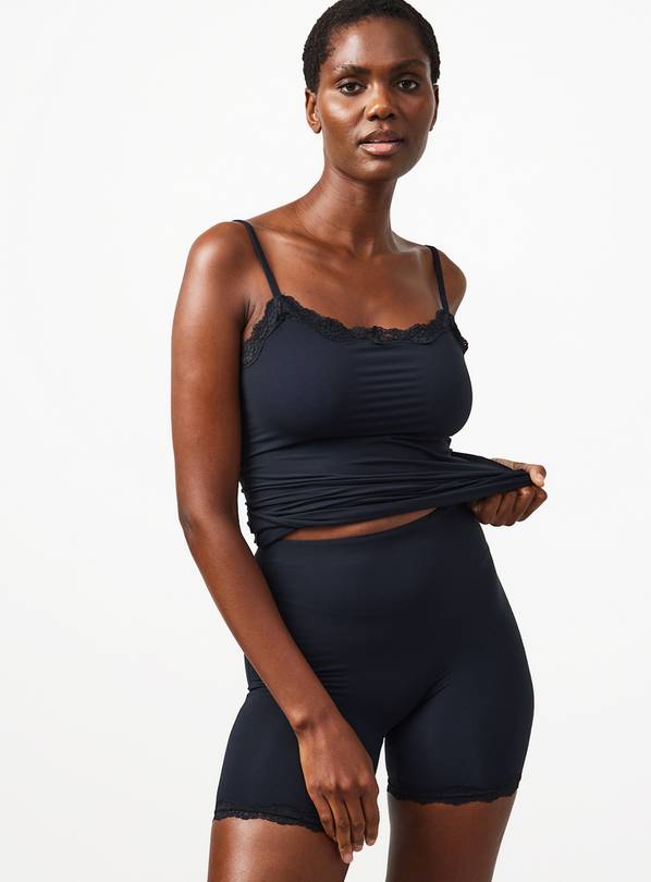 Smoothform™ Black Double Layered Smoothing High Waist Shorts  16
