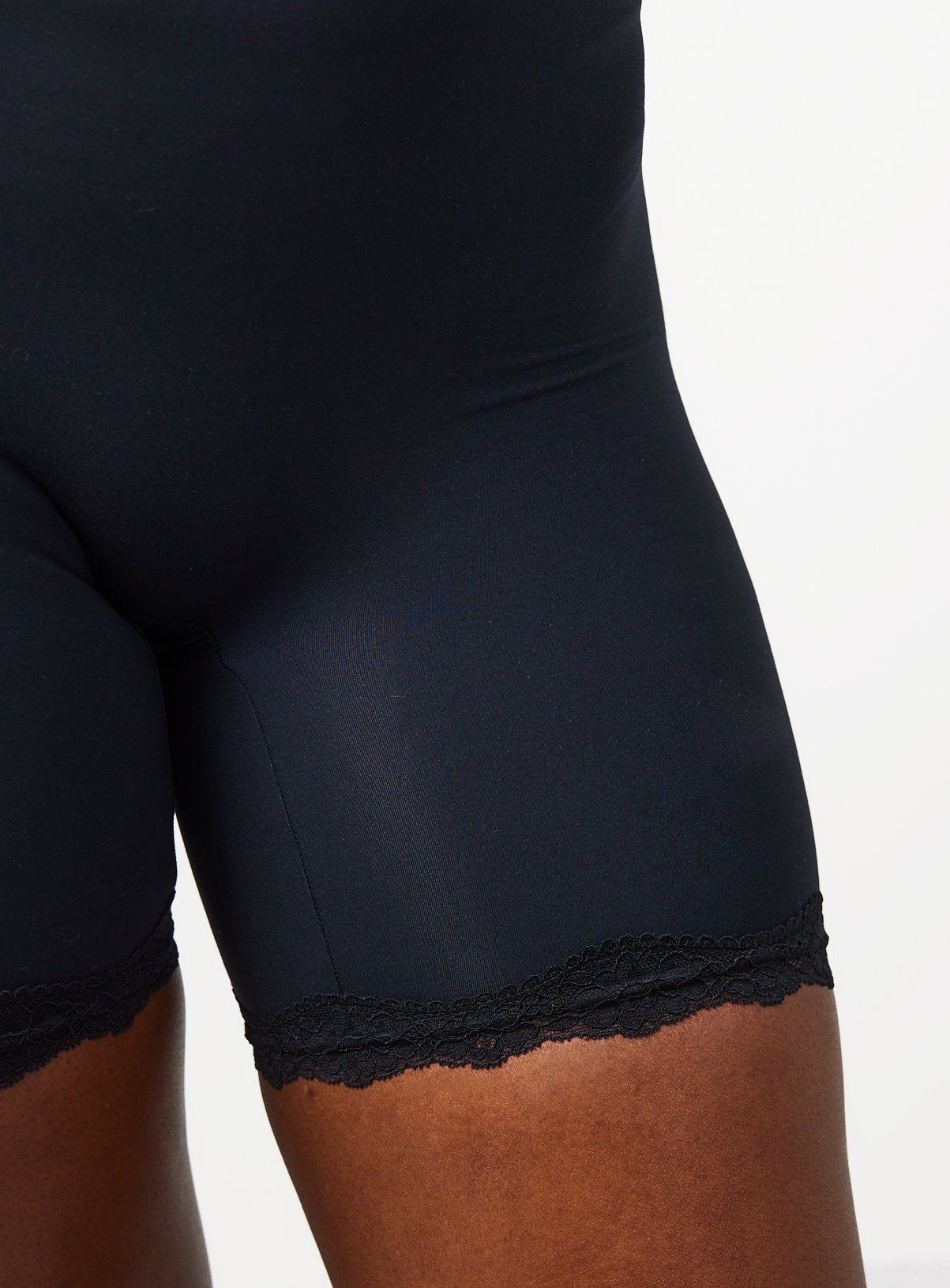 Smoothform™ Black Double Layered Smoothing High Waist Shorts  14 - Image 2 thumbnail