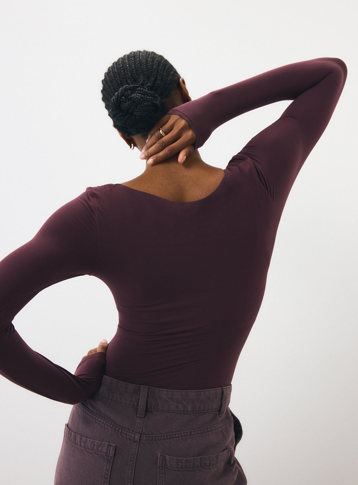 Brown Smoothform Double-Layered Long Sleeve Body 8 - Image 5 thumbnail