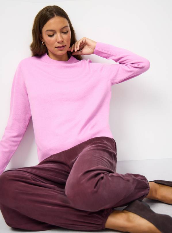 Pink Knitted Long Sleeve Jumper 14