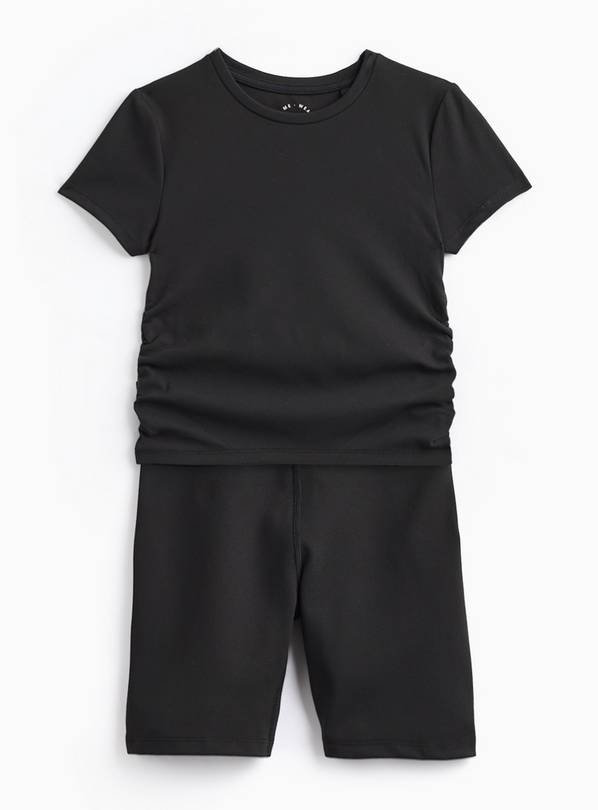 Black Active T-Shirt & Shorts Set 6 years