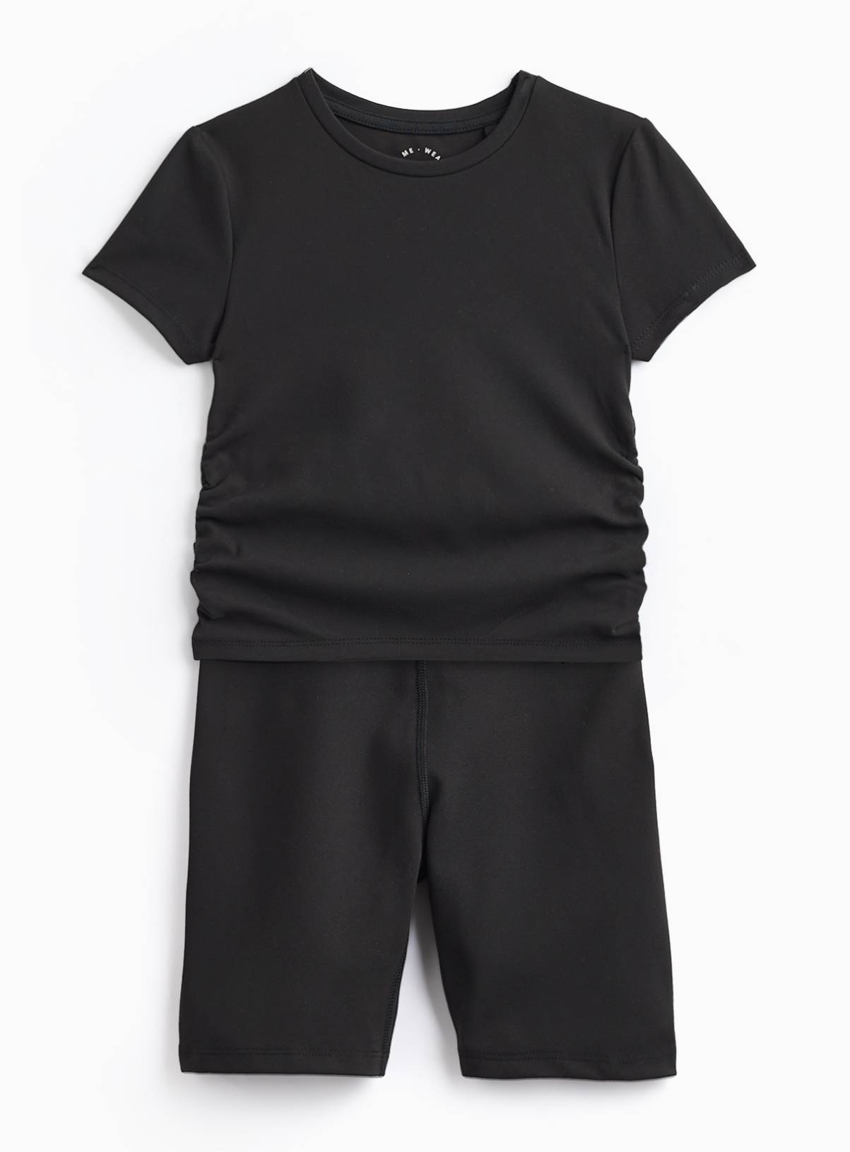 Black Active T-Shirt & Shorts Set 12 years - Image 1