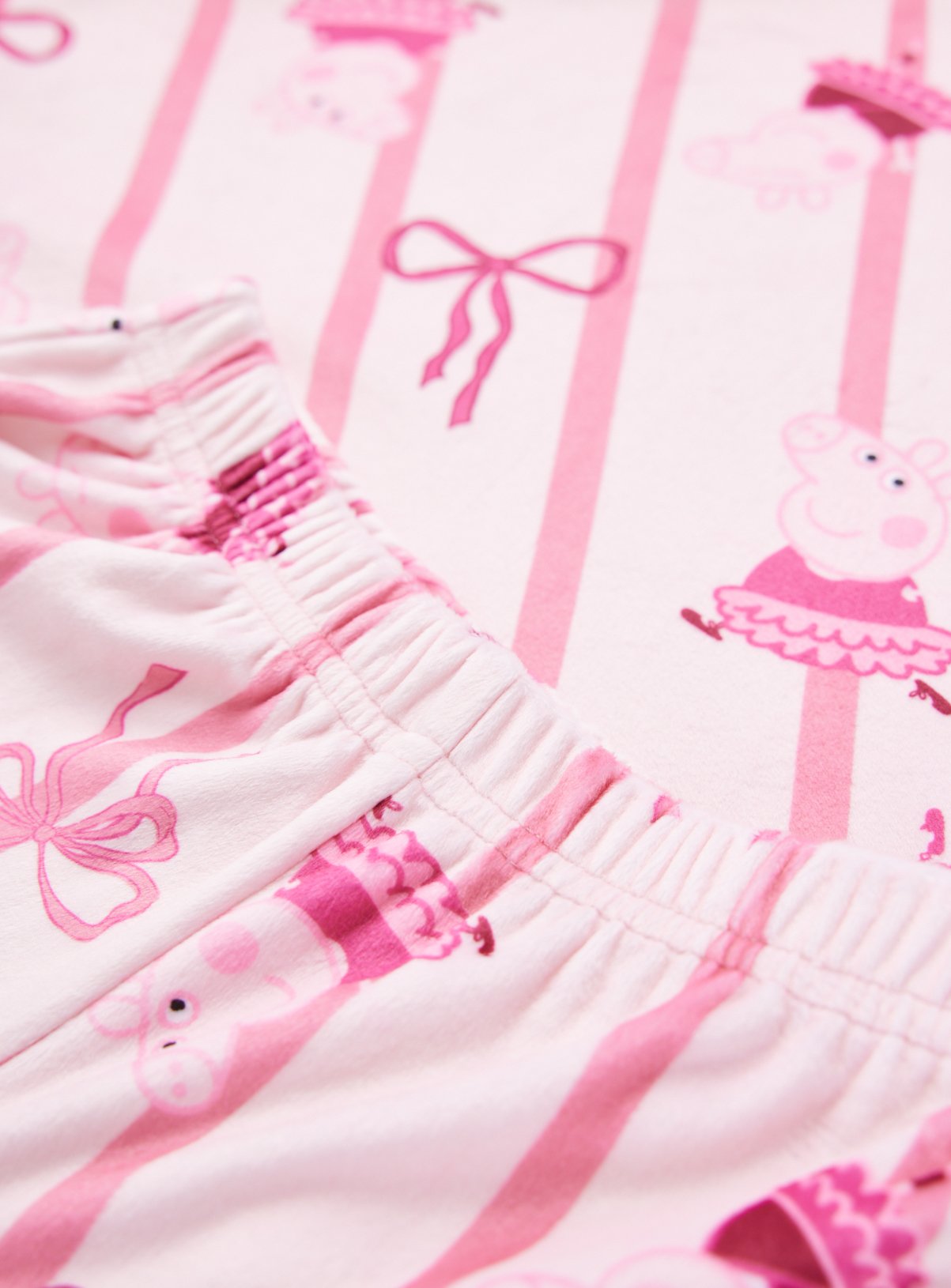 Pink Peppa Pig Bows Pyjama Set 2-3 years - Image 2 thumbnail