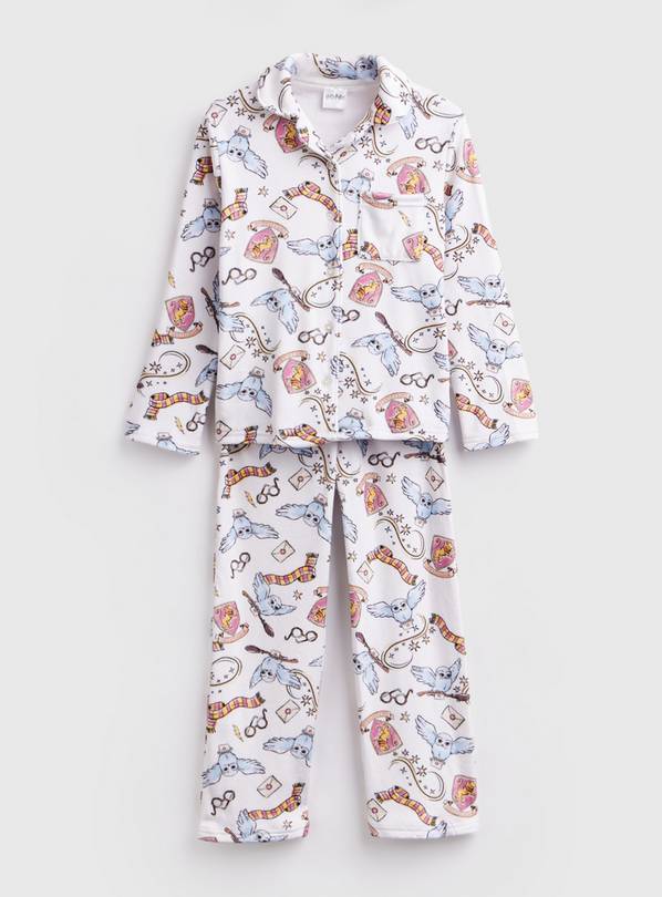 Harry Potter Owl Print Button Through Pyjama Set 5-6 years